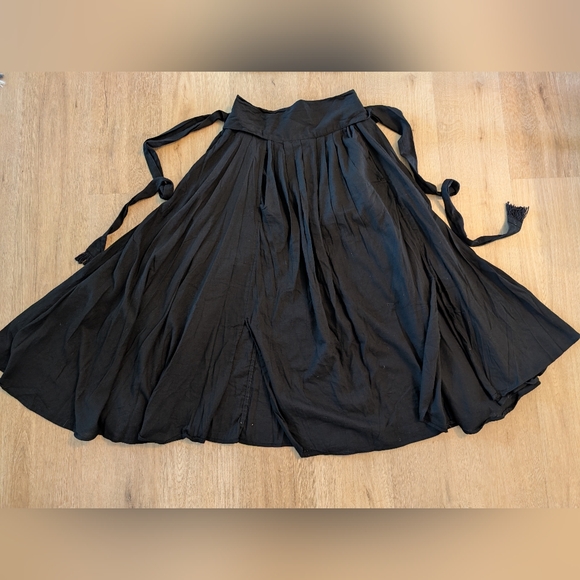Free People black SUNDOWN skirt with Free People Intimately strappy crop top S - Picture 3 of 12
